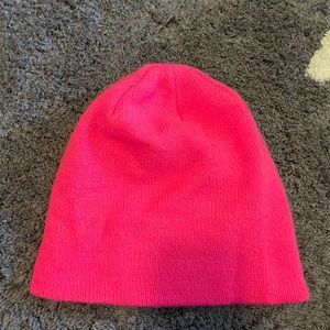 Bright pink hat